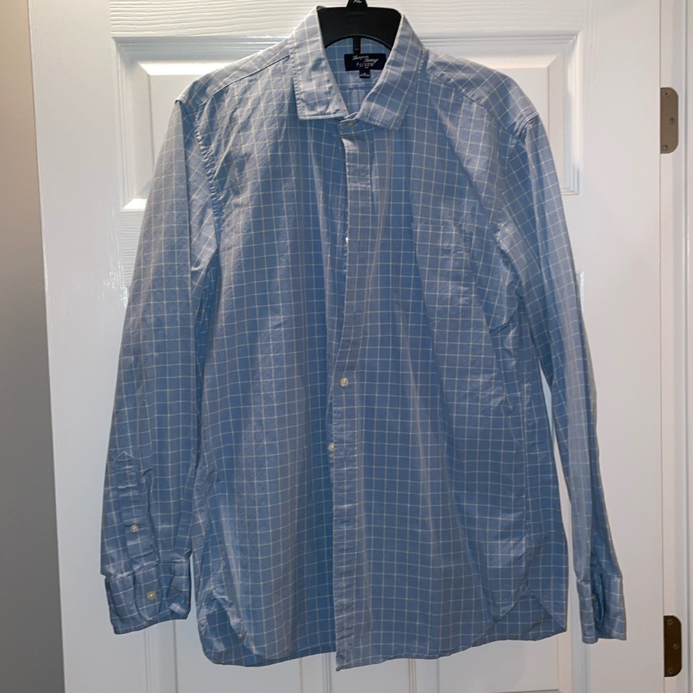 J. Crew men’s button down shirt size xl 17-17.5. Thompson Shirtings